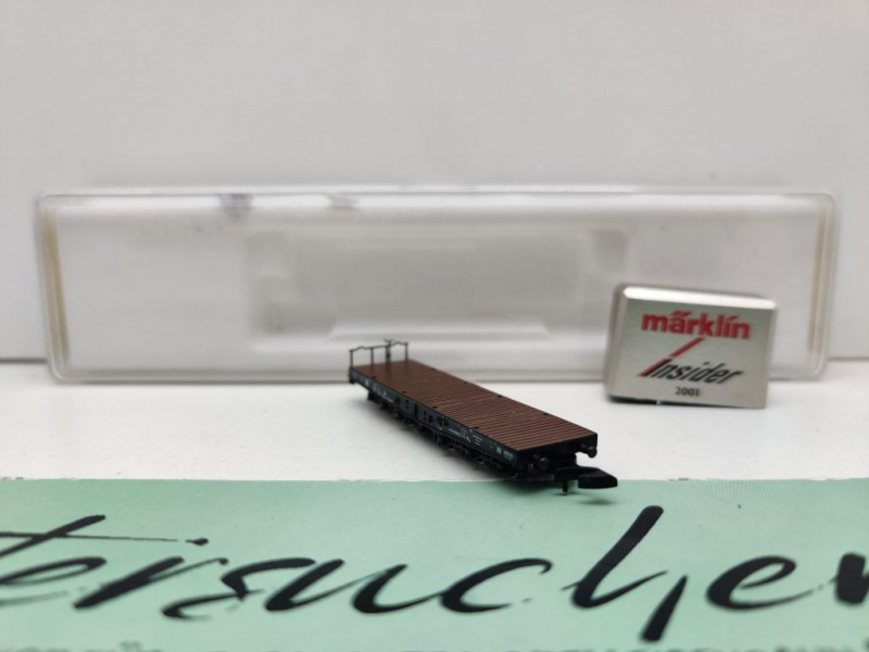 Märklin Z DC 82355 Schwerlastwagen m. Barren "Insider JW'01" SSym46 / DB / EVP