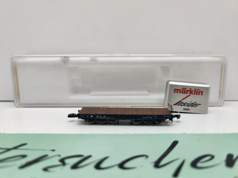 Märklin Z DC 82355 Schwerlastwagen m. Barren "Insider JW'01" SSym46 / DB / EVP