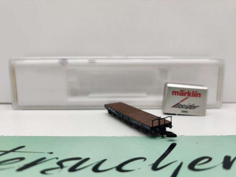 Märklin Z DC 82355 Schwerlastwagen m. Barren "Insider JW'01" SSym46 / DB / EVP