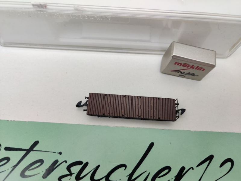 Märklin Z DC 82355 Schwerlastwagen m. Barren "Insider JW'01" SSym46 / DB / EVP