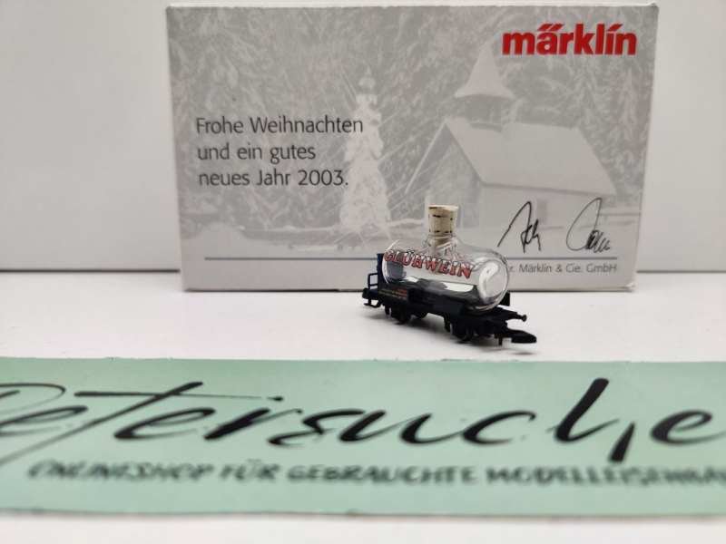 Märklin Z DC 82450 Glas-Kesselwagen "Glühfix" / Händlerpräsent 2002/03 / OVP