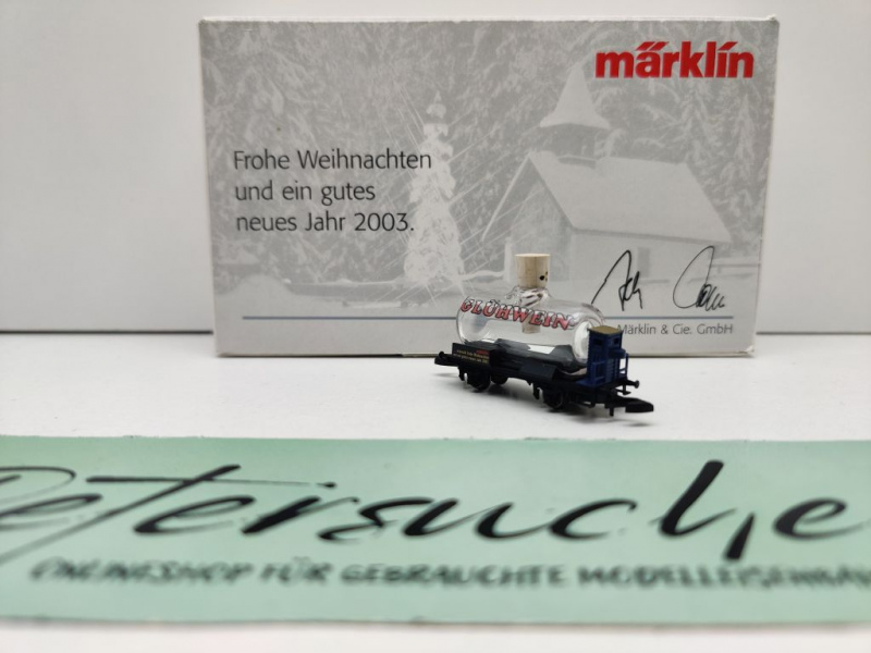 Märklin Z DC 82450 Glas-Kesselwagen "Glühfix" / Händlerpräsent 2002/03 / OVP