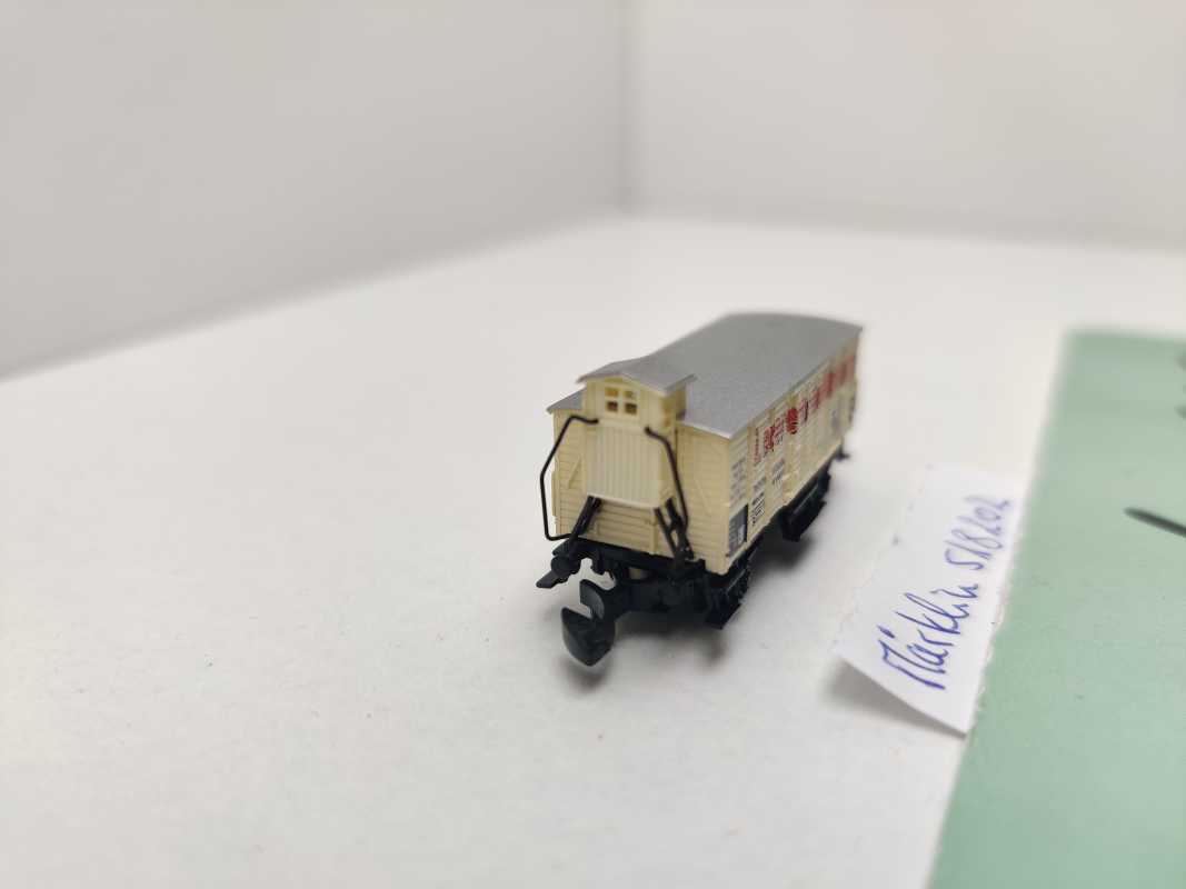 Märklin Z DC 82519 Kühlwagen mit Bremserhaus "Ledererbräu" aus Set / DRG