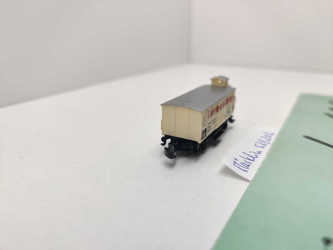 Märklin Z DC 82519 Kühlwagen mit Bremserhaus "Ledererbräu" aus Set / DRG