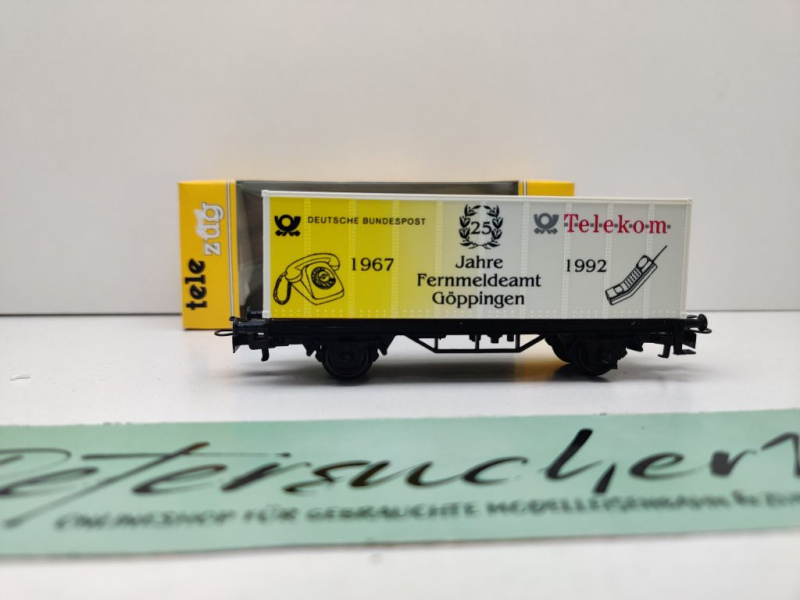 Märklin H0 AC 4481 SoMo Telezug Containerwagen "25 J Göppingen" / OVP gelb