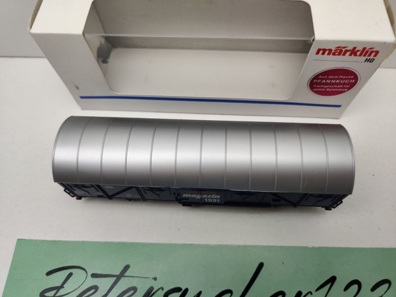 Märklin H0 AC 84627 ged. Güterwagen Magazin-JW 1991 Gbs245 / DB / OVP weiß
