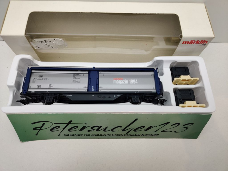 Märklin H0 AC 84633 Schiebewandwagen "Magazin-Jahresw. 1994" Tbis / DB / OVP weiß