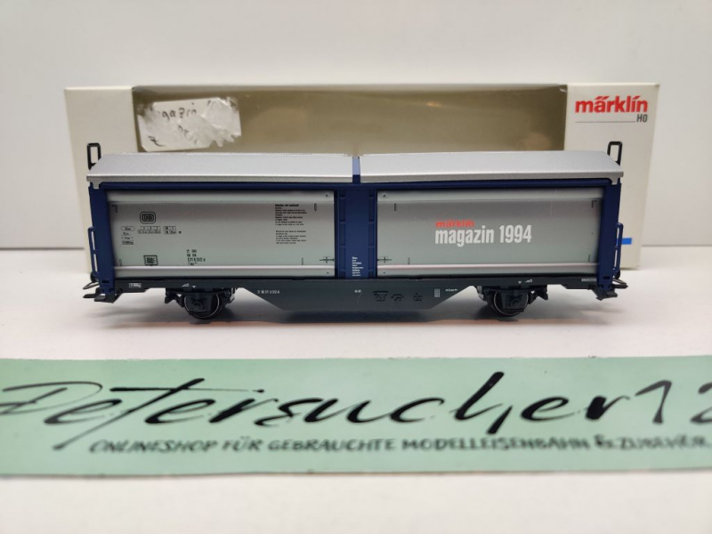 Märklin H0 AC 84633 Schiebewandwagen "Magazin-Jahresw. 1994" Tbis / DB / OVP weiß
