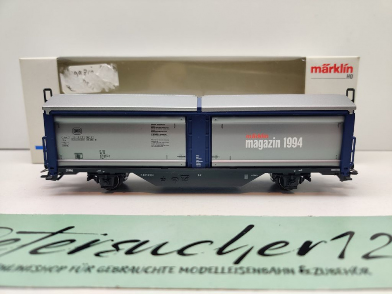 Märklin H0 AC 84633 Schiebewandwagen "Magazin-Jahresw. 1994" Tbis / DB / OVP weiß