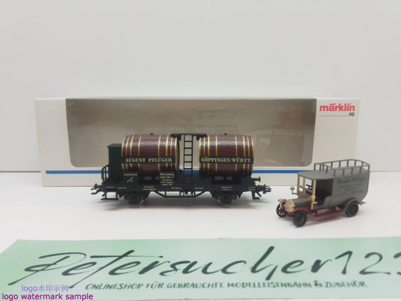 Märklin H0 AC 84791 Museumswagen-Set "August Pflügler" / NEM / K.W.St.E. / OVP weiß