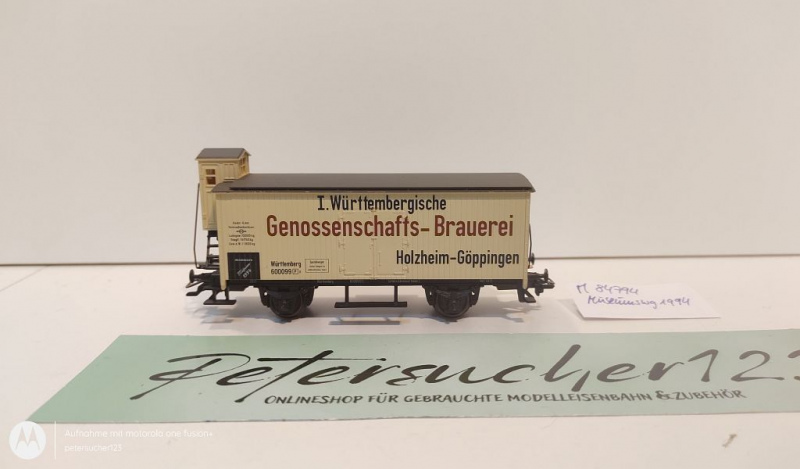 Märklin H0 AC 84794 Kühlwagen "Genoss. Brauerei" / Museumswg 1994 / NEM / K.W.St.E.