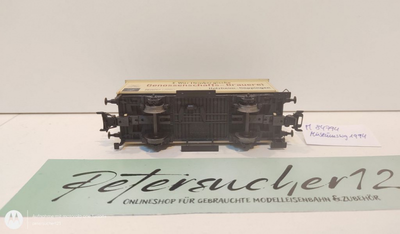 Märklin H0 AC 84794 Kühlwagen "Genoss. Brauerei" / Museumswg 1994 / NEM / K.W.St.E.