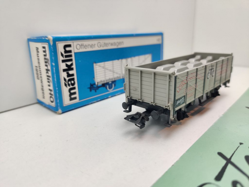 Märklin H0 AC 84795 off Güterwg / Museumswagen 1990 / Om12 / K.W.St.E. / OVP blau