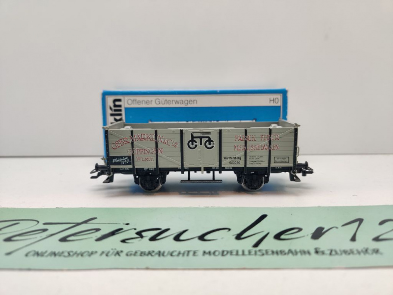 Märklin H0 AC 84795 off Güterwg / Museumswagen 1990 / Om12 / K.W.St.E. / OVP blau