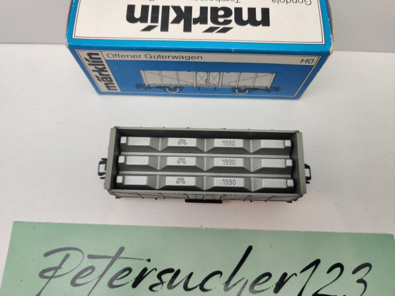 Märklin H0 AC 84795 off Güterwg / Museumswagen 1990 / Om12 / K.W.St.E. / OVP blau