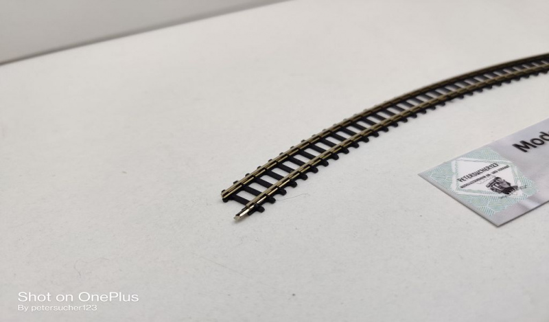 Märklin Mini-Club Z DC 8530 gebogenes Gleis / R 220 mm