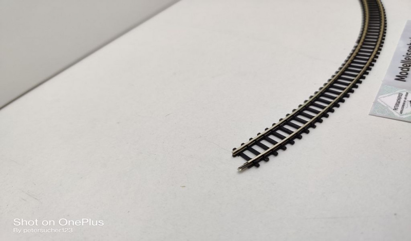 Märklin Mini-Club Z DC 8530 gebogenes Gleis / R 220 mm