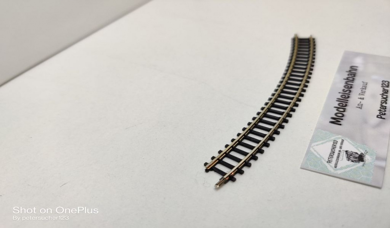 Märklin Mini-Club Z DC 8531 gebogenes Gleis / R 220 mm