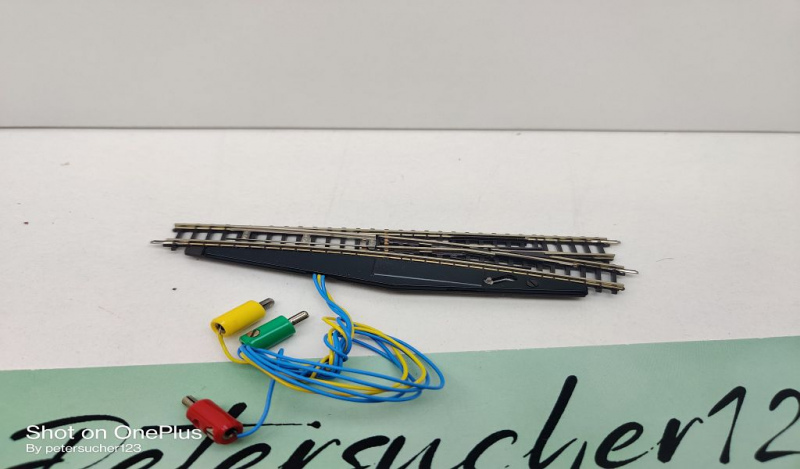 Märklin Mini-Club Z DC 8563 elektr. magn. Weiche / rechts / L 110 mm / aus Start-Set