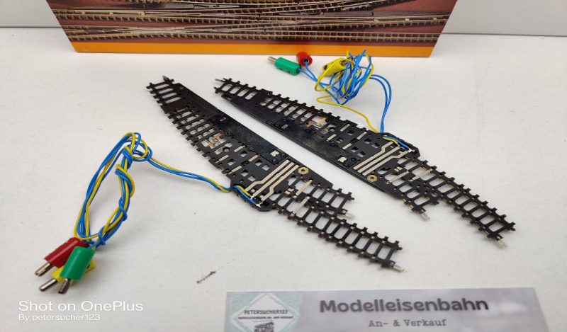 Märklin Mini-Club Z DC 8567 elektr. magn. Bogenweichenpaar / R 195 mm / OVP