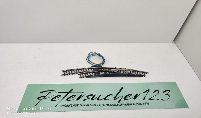Märklin Mini-Club Z DC 8568 elektr. magn. Bogenweiche / links / L 125 mm