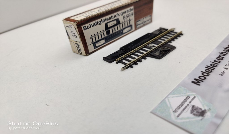 Märklin Mini-Club Z DC 8589 Schaltgleis / L 55 mm / OVP