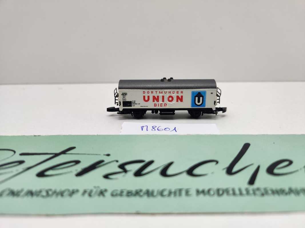 Märklin Z DC 8601 Bierwagen "Dortmunder Union" Ichqrs 377 / Privat bei DB