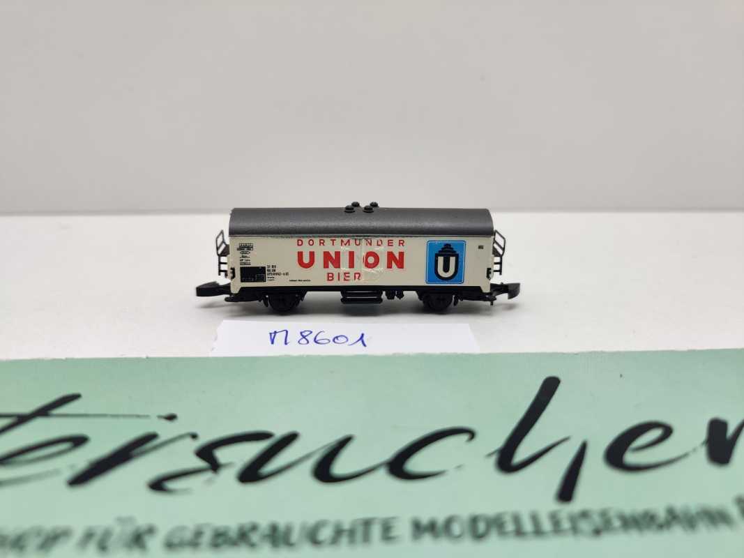Märklin Z DC 8601 Bierwagen "Dortmunder Union" Ichqrs 377 / Privat bei DB
