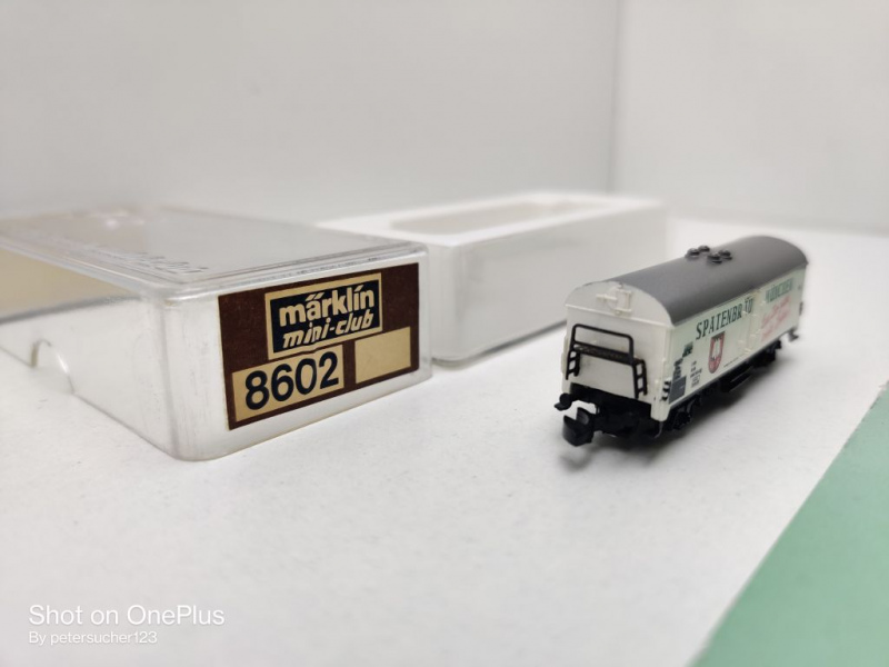 Märklin Z DC 8602 Bierwagen "Spatenbräu München" / Ichqrs377 / Privat / OVP