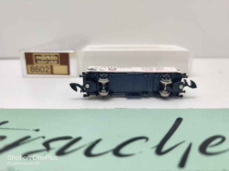 Märklin Z DC 8602 Bierwagen "Spatenbräu München" / Ichqrs377 / Privat / OVP