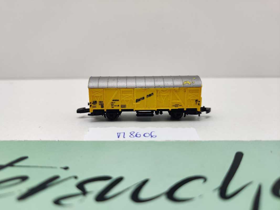 Märklin Z DC 8606 (2) gedeckter Güterwagen "Bananen" Ibbis / DB