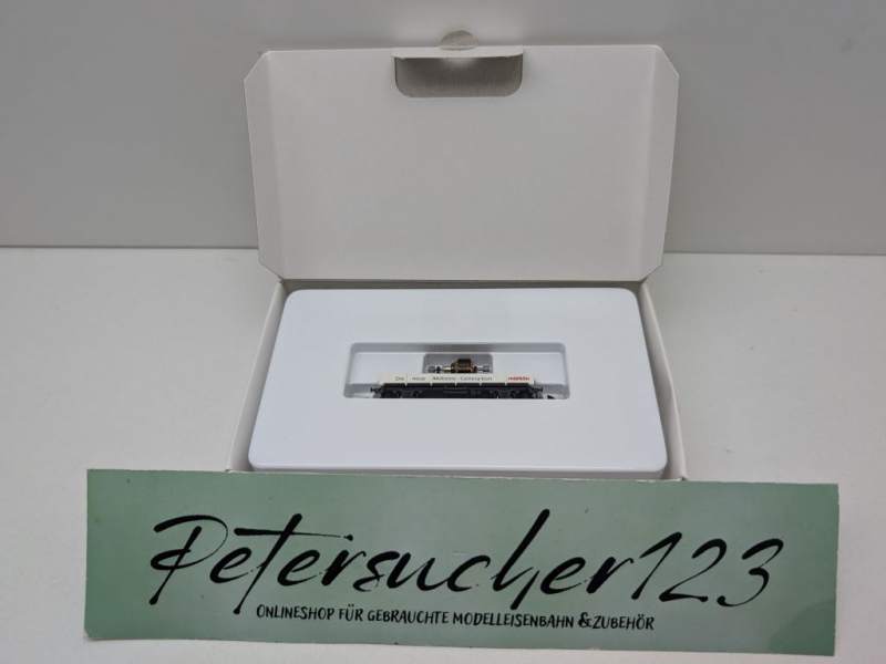 Märklin Z DC 8615.2000.01 Niederbordwag. "neue Motoren Gen." / Messe NBG '00 / OVP