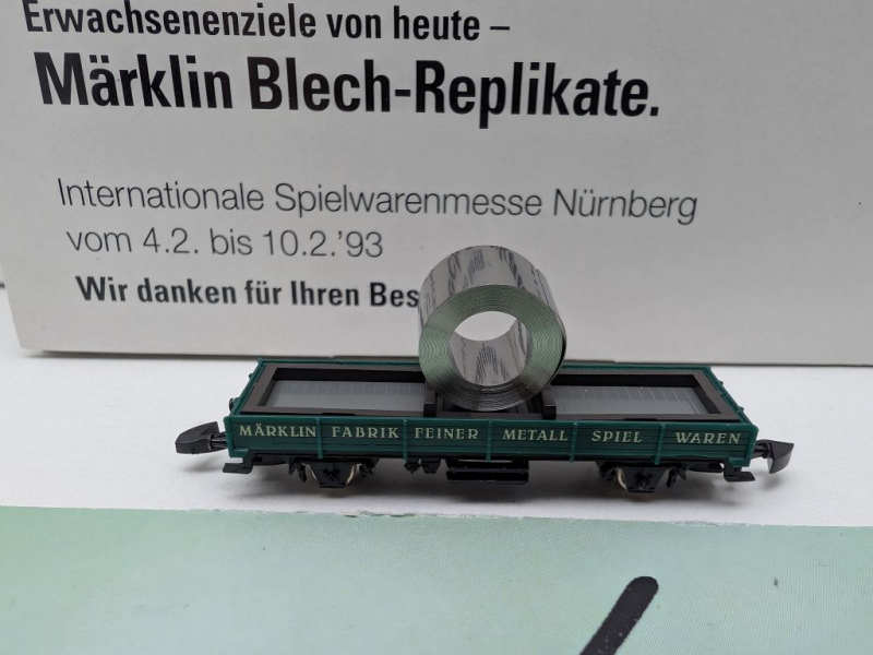 Märklin Z DC 8610s1993 Niederbordwagen "Blech-Replikate" / Messe NBG '93 / OVP