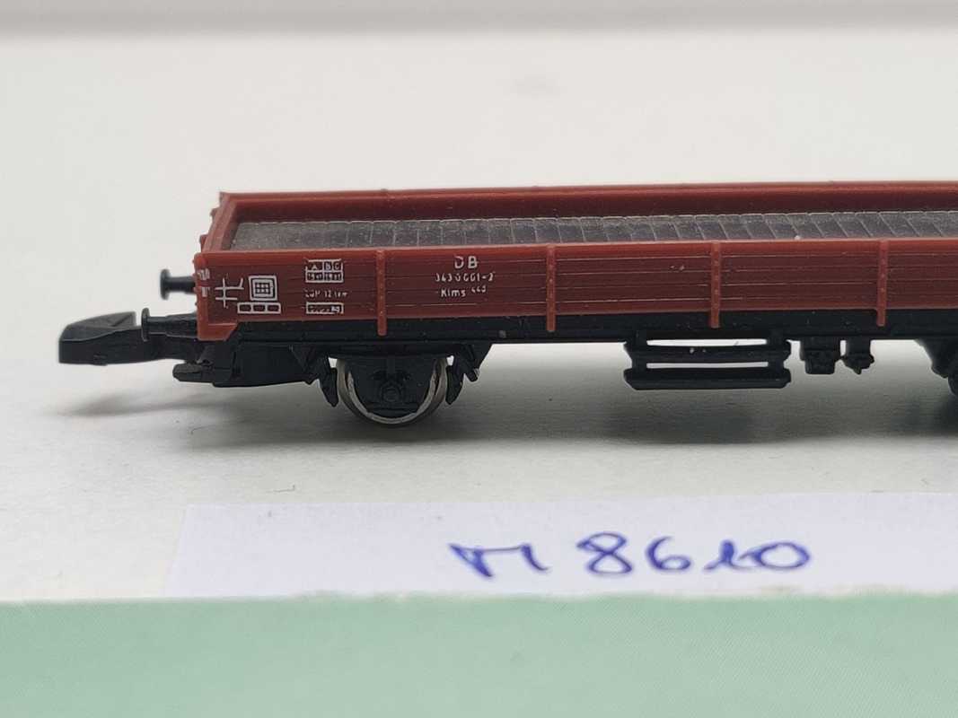 Märklin Z DC 8610 Niederbordwagen Klms 440 / dunklere Ladefläche/ DB