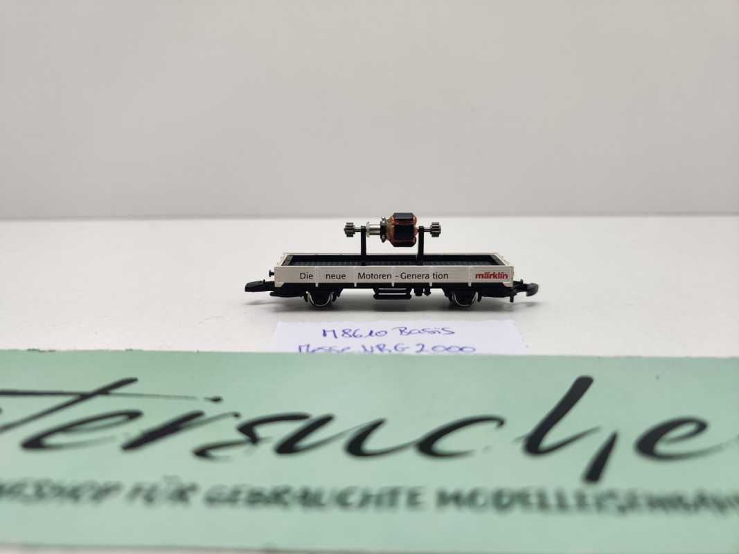 Märklin Z DC 8610 Niederbordwagen "Int. Spielw. Messe NBG 2000"