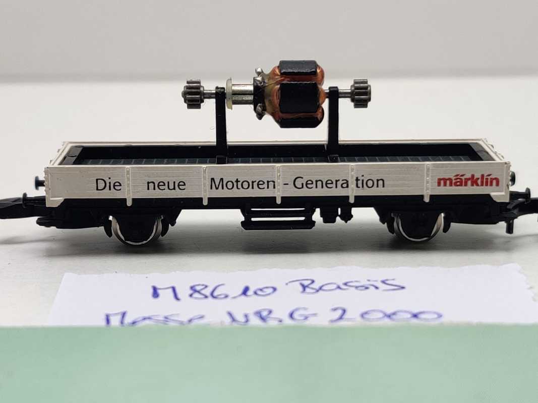 Märklin Z DC 8610 Niederbordwagen "Int. Spielw. Messe NBG 2000"