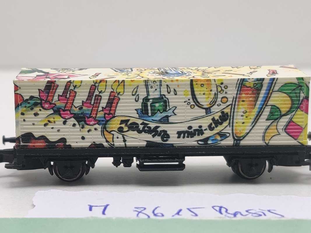 Märklin Z DC 8615 Containerwagen "30 Jahre Mini-club" / Messe NBG '02