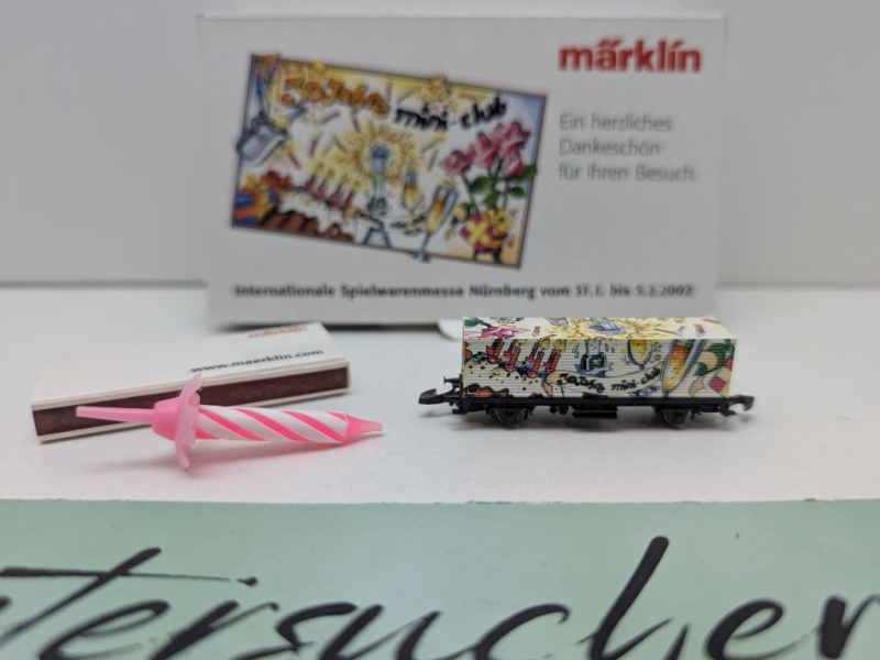 Märklin Z DC 8615 Containerwagen "30 Jahre Mini-club" / Messe NBG '02 / OVP