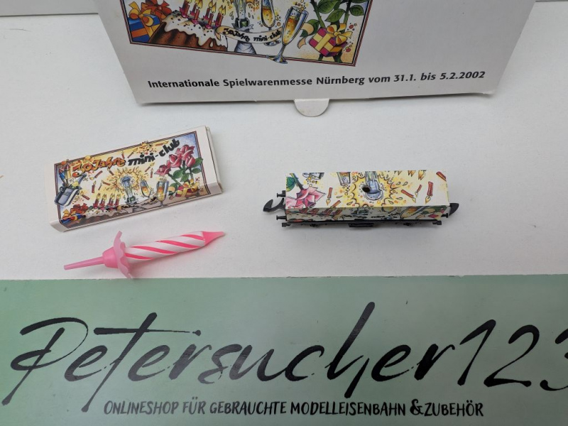 Märklin Z DC 8615 Containerwagen "30 Jahre Mini-club" / Messe NBG '02 / OVP