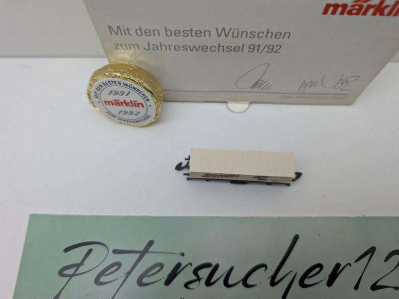 Märklin Z DC 8615.1991.90 Containerwagen "Sarotti" / Jahresw. 91/92 / DB / OVP