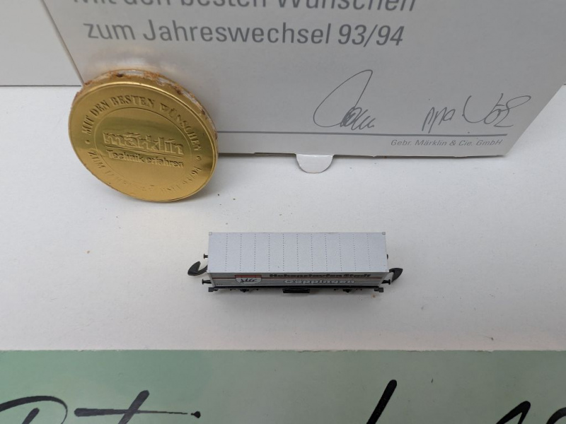 Märklin Z DC 8615.1993.90 Containerwagen "Göppingen" / Jahresw. 93/94 / OVP