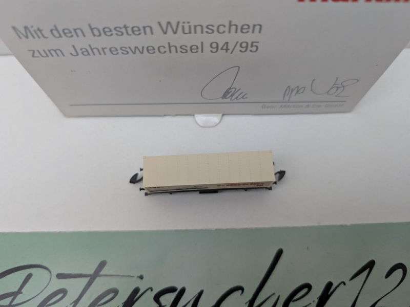 Märklin Z DC 8615.1994.90 Containerwagen "Krokodil-ICE" / Jahresw. 94/95 / OVP