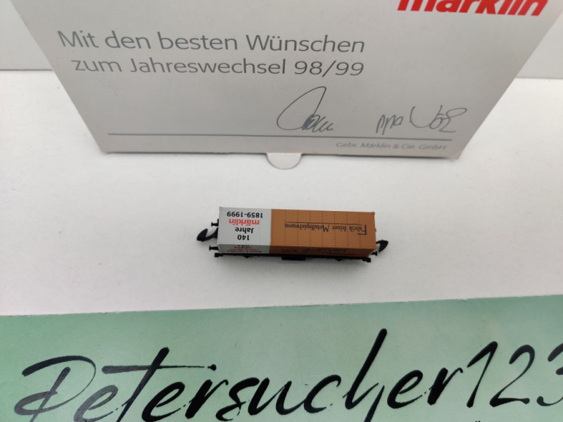 Märklin Z DC 8615.1999.90 Containerwagen "Jahreswechsel 98/99" / OVP