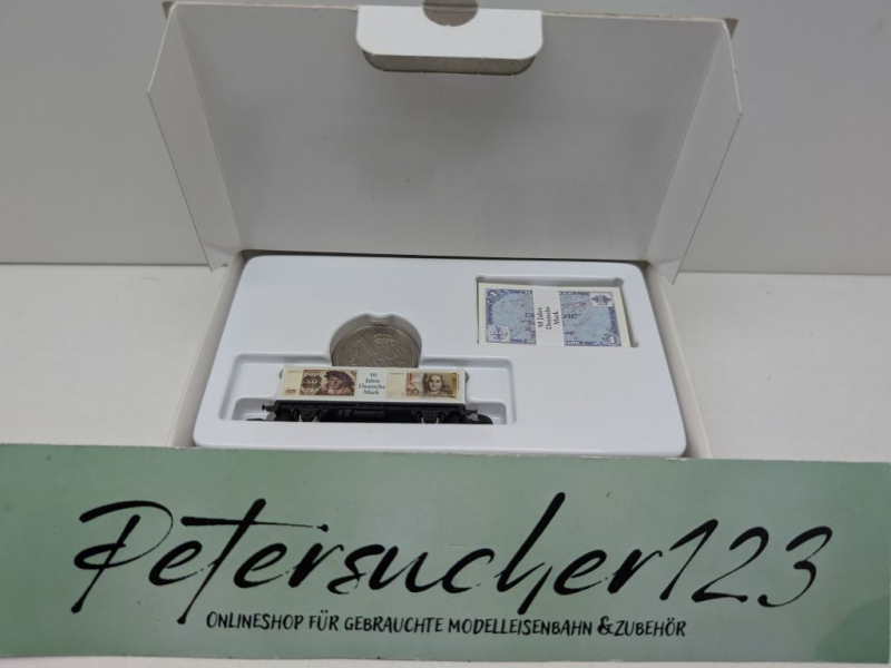 Märklin Z DC 8615s1998 Containerwagen "50J Deutsche Mark" / Messe NBG '98 / OVP