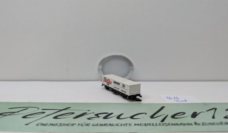 Märklin Z DC 8616 Containerwagen "Orig. Ersatzteile Fiat"
