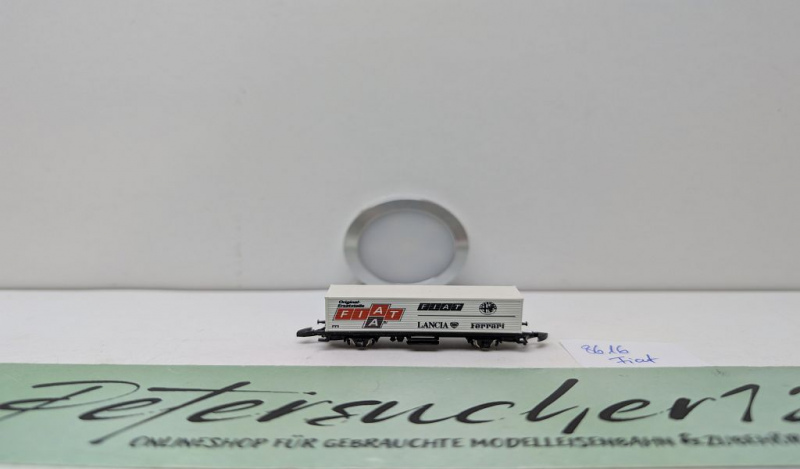 Märklin Z DC 8616 Containerwagen "Orig. Ersatzteile Fiat"