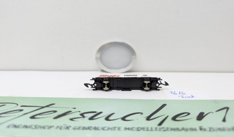 Märklin Z DC 8616 Containerwagen "Orig. Ersatzteile Fiat"