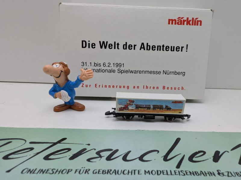 Märklin Z DC 8617 Containerwagen "Alpha" / Messe NBG '91 / OVP