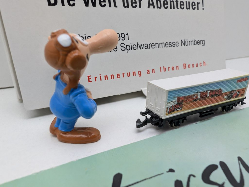 Märklin Z DC 8617 Containerwagen "Alpha" / Messe NBG '91 / OVP
