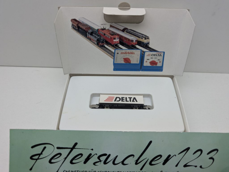 Märklin Z DC 8617 Containerwagen "Delta" / Messe NBG '92 / OVP